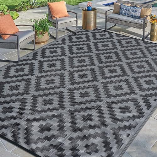 SAND MINE Waterproof Outdoor Rug 9x12 ft